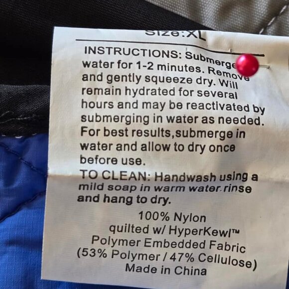 Men's Size X Large Cooling Vest for Motorcycle Riding - Picture 8 of 9